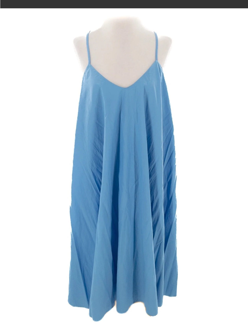 NWT retail $170 size M #BananaRepublic Light Blue Spaghetti Strap Maxi Dress